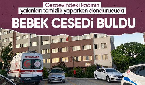 Cezaevindeki kadının evinde derin dondurucuda bebek cesedi bulundu