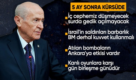 MHP lideri Bahçeli 5 ay sonra grup toplantısında: Gün birleşme ve dayanışma günüdür