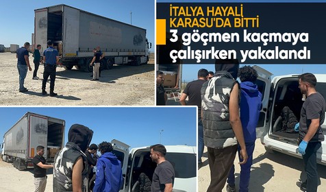 İtalya’ya geldiklerini zanneden 3 kaçak, TIR’dan atlayıp kaçmaya çalıştı