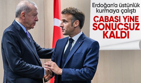 Cumhurbaşkanı Erdoğan’dan Lahey’de Macron’a net mesaj: Vücut diliyle üstünlük çabası sonuçsuz kaldı