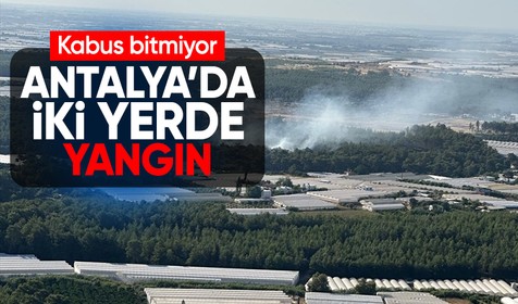 Alanya ve Aksu’da orman yangını: Alevler söndürüldü