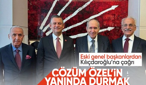 CHP'de eski genel başkanlardan Kılıçdaroğlu'na çağrı: Çözüm Özgür Özel'in yanında durmaktır