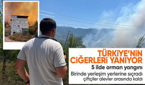 Türkiye'nin ciğerleri yanıyor! Antalya, Sakarya, Tekirdağ, Bursa ve Kahramanmaraş...