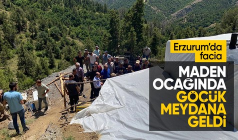 Erzurum'da maden ocağında göçük: 3 işçi hayatını kaybetti
