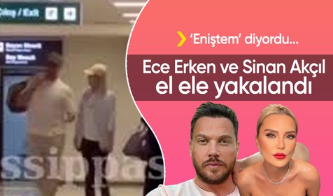 Ece Erken 'Eniştem' dediği Sinan Akçıl ile el ele görüntülendi