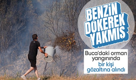 İzmir Buca'daki orman yangınına ilişkin soruşturmada 1 kişi gözaltına alındı