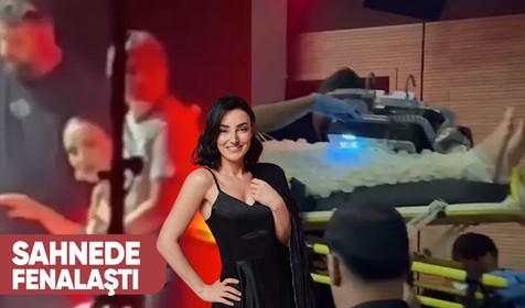 Sevcan Orhan Kıbrıs sahnesinde fenalaştı