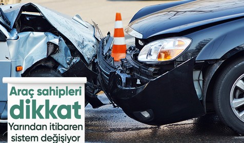 Araç sahipleri dikkat! Kasko ve trafik sigortasında pert yöntemi değişiyor