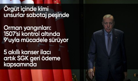 Kabine Toplantısı'nın ardından Cumhurbaşkanı Erdoğan'dan açıklamalar! Orman yangınlarıyla mücadele, 5 kanser ilacı SGK kapsamında
