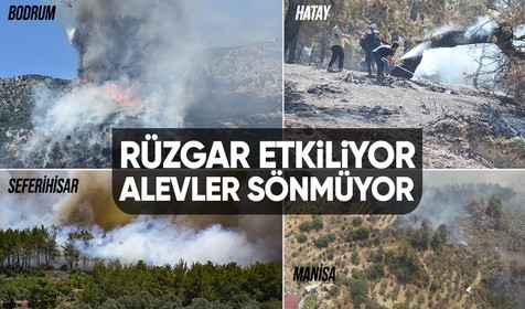 Manisa, Bodrum, Seferihisar, Hatay orman yangınları | Bakan Yumaklı ve Bakan Yerlikaya son durumu aktardı: Enerjileri düştü
