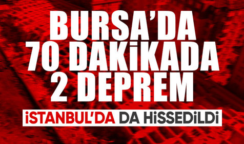 Bursa'da peş peşe depremler! İstabul'da da hissedildi