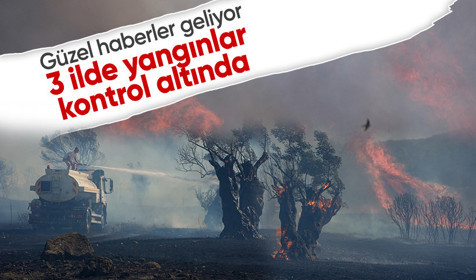 İzmir, Hatay ve Manisa'da orman yangınları kontrol altında