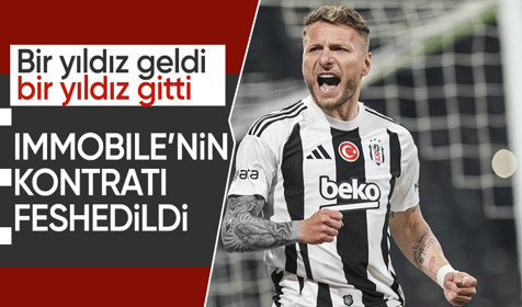 Beşiktaş'ta flaş ayrılık! Ciro Immobile'nin sözleşmesi feshedildi
