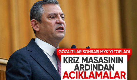 Özgür Özel kriz masasının ardından konuştu: Türkiye artık yol ayrımında