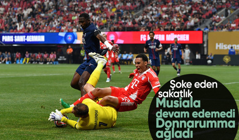 PSG - Bayern Münih maçında şoke eden sakatlık: Musiala yerde kaldı Donnaruma gözyaşlarına boğuldu