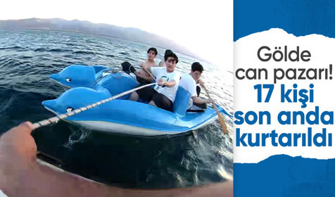 Sapanca Gölü’nde can pazarı! 17 kişi boğulmaktan son anda kurtarıldı