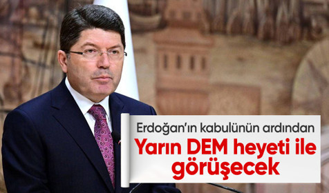 Adalet Bakanı Tunç, yarın DEM Parti heyetini kabul edecek
