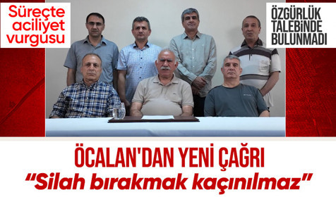 Abdullah Öcalan süreçte 'aciliyet' vurgusu yaptı: Silah bırakmak kaçınılmaz