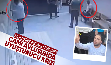 Cami avlusunda uyuşturucu içti! Müezzin uyardıktan sonrası korkunç