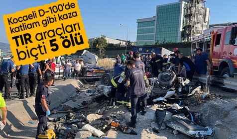 Kocaeli D-100'de zincirleme kaza 5 ölü