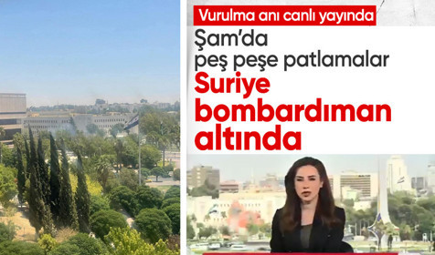 İsrail'den Suriye peş peşe saldırılar: Cumhurbaşkanlığı Sarayı vuruldu!