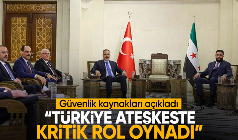 Güvenlik kaynakları: Türkiye, Süveyda'da sağlanan ateşkeste kilit rol oynadı