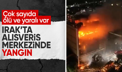 Irak'ta bir alışveriş merkezinde yangın: En az 77 ölü!