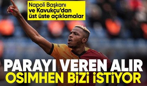 Napoli Başkanı’ndan Osimhen açıklaması: Anlaşmalar iki taraf arasında yapılır