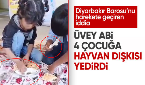 Diyarbakır Barosu'nu harekete geçiren iddia: 4 çocuğa hayvan dışkısı yedirildi