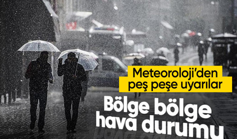 Meteoroloji'den peş peşe uyarılar: Sağanak geliyor! Marmara'da sıcaklıklar düşüyor