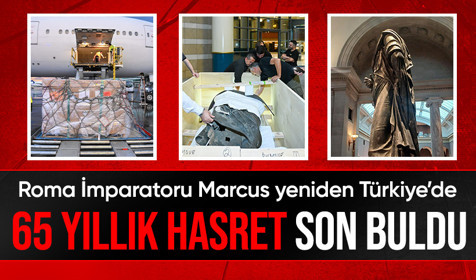 Roma İmparatoru Marcus Aurelius'un bronz heykeli, 65 yıl sonra Türkiye'de