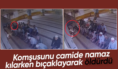 Park kavgası yüzünden tartıştığı komşusunu camide bıçaklayarak öldürdü