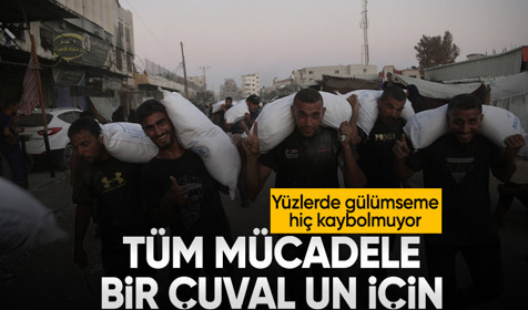 Gazze'de Filistinlilere un yardımı yapıldı
