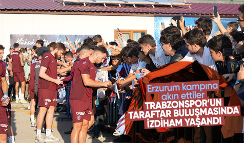 Trabzonspor'un taraftar buluşmasında izdiham