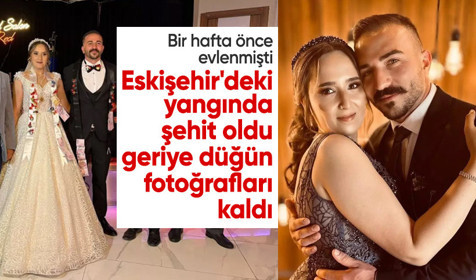 Yangın şehidi Tolunay Kocaman'ın 1 hafta önce evlendiği ortaya çıktı