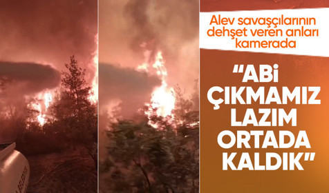 Sakarya'daki yangında alevlerin arasındaki dehşet kamerada: Abi çıkmamız lazım, ortada kaldık