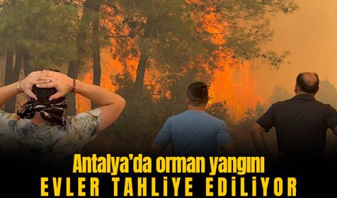 Antalya'da 3 noktada orman yangını: Evler tahliye edildi!
