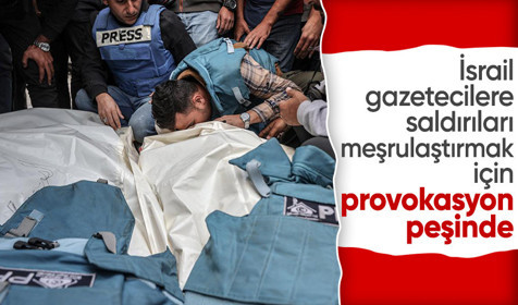 Al Jazeera: İsrail, Gazze'deki gazetecilere saldırılarını meşrulaştırmak için provokasyon peşinde