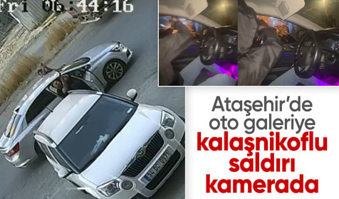 Ataşehir’de oto galeriye kalaşnikoflu saldırı! Çok sayıda gözaltı