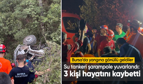 Bursa'daki yangın için gelen yardım ekibi, kaza kurbanı oldu: 3 ölü