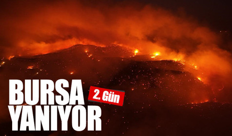 Bursa'nın Orhaneli ilçesindeki orman yangınına müdahale sürüyor