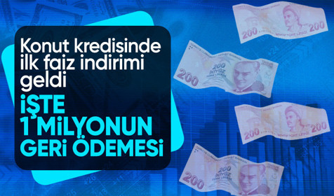Konut kredisinde ilk faiz indirimi geldi! İşte yeni oran ve ödenecek tutar