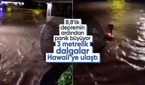 Hawaii’de tsunami alarmı: Kamçatka depremi sonrası 3 metrelik dalgalar kıyıya ulaştı