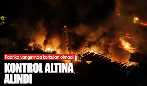 İstanbul'da ormanlık alandaki fabrikada çıkan yangın kontrol altına alındı