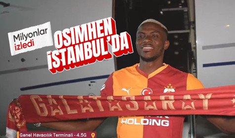 Osimhen Galatasaray'da! Milyonlar izledi