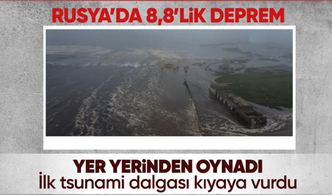 Rusya'da 8.8 büyüklüğünde deprem: İlk tsunami dalgaları görüldü