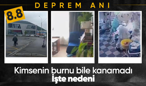 Rusya'da 8,8 büyüklüğünde deprem | Yaşanan sarsıntı ve korku kamerada