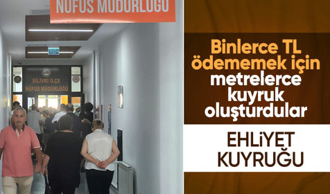 Sürücü belgesinde 7 bin 438 TL ödememek için son gün! Nüfus müdürlükleri doldu taştı