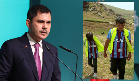 Bakan Kurum'dan yayladaki çöpleri toplayan iki kardeşe teşekkür