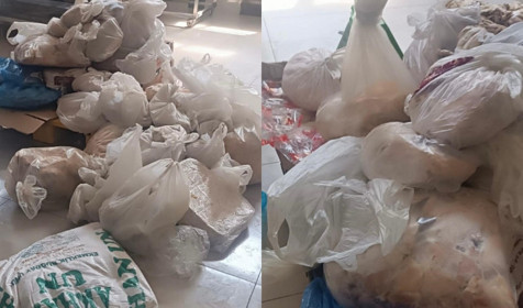 Elazığ'da mide bulandıran görüntü! Kilolarca bozulmuş tavuk eti ele geçirildi
